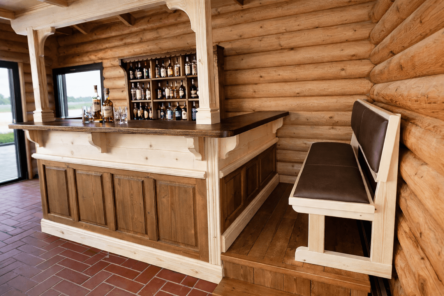 Detaliu proiect premium din lemn