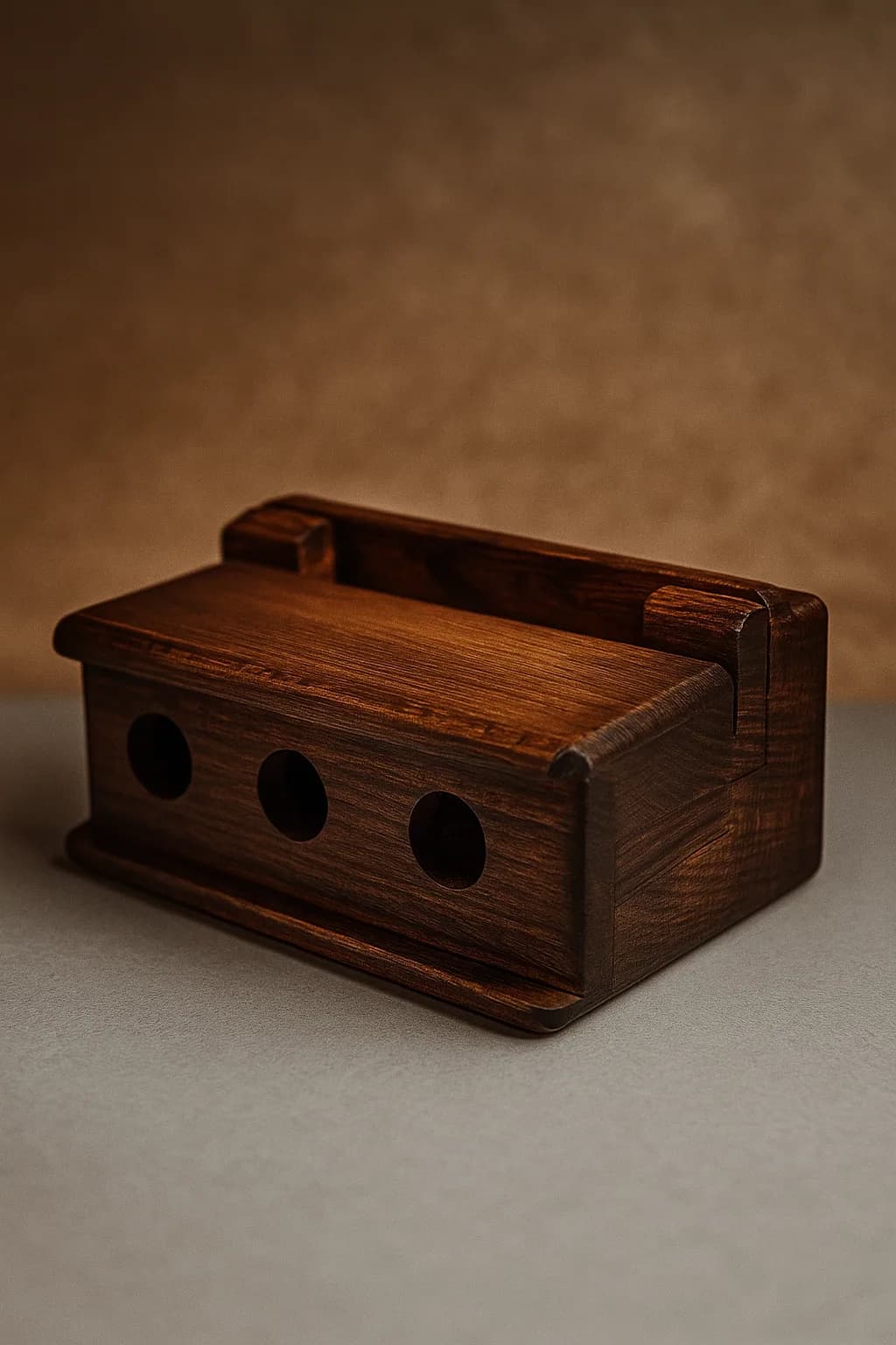 Cutie Lemn Detaliata - piesa realizata in atelier Artizan Lemn